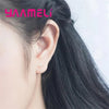 Silver Color Clover Stud Earrings Bright Zircon Earrings For Women Girl Jewelry - Image 6