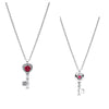 Silver Four-Leaf Clover Butterfly Star Moon Heart Key Necklace fit Women Jewelry Valentine's Day Gift - Image 41