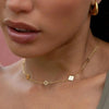 Japan and South Korea style simple stainless steel four-leaf clover plum blossom interlocking pendant necklace for daily wear - Image 8