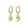 Cute Snowflower Christmas Earring Pave Cubic Zirconia Hoop Earrings for Women Christmas Jewelry - Image 16