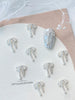 20PCS 3D Silver French Style Bow Metal Manicure Accessoire Nail Decoration Alloy Lacework Ribbon Nails Art Charms - Image 5