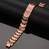 Mens Magnetic Bracelets, Cross Copper Plating Bracelet with Double-Row Strength Magnets for Men Husband Dad Christmas Gifts - Image 3