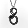 Stainless Steel Vintage Animal Snake Pendant Necklace Men Gothic Winding Imitation Viper Punk Hip Hop Necklace Jewelry - Image 5