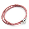 1 Strand Double layer Braided Leather Bracelet Charm Bracelets For Women Men Jewelry Festival Gift Christmas Gift - Image 2