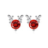 Cartoon Animal Deer Stud Earrings Small Antler Earing For Girls Kid CZ Crystal Stone Christmas Gift Jewelry Women - Image 7