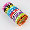 10Pcs/Lot Multicolor Luminous Heart Silicone Bracelets For Men Women Flower Sport Mix Style Rubber Wristband Bangle Jewelry Gift - Image 9