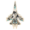 Classic Aircraft Model Fighter Jet Shaped Enamel Pins Funny B2 Bomber Design Golden Brooches - Image 12