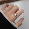 Retro Purse Rabbit Female Lovely Sweet Chinese Zodiac Animal Silver Opening Rings - Image 4