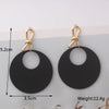 European Oval Hanging Earrings Punk Coiled Metal Women's Earrings Colorful Long Dangle Earrings Big Round Earrings - Image 10