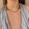 Boho Colourful Crystal Zircon Necklace for Women Shiny Rhinestone Long Tassel Choker Baroque Collar Jewelry Gift - Image 1