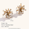 Hiphop Pearl Cubic Zirconia Earrings Stainless Steel Earrings For Women Jewelry Gift - Image 7