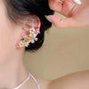 Romantic Colorful Zircon Flower Earrings For Women Girls Sweet Waterdrop Flower Earrings Party Jewelry Gifts - Image 5