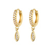 Crmya Cute Cubic Zirconia CZ Gold Silver Plated Hoop Drop Earrings For Women Dangle Earring Jewelry - Image 41