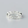 Fancy Stars Adjustable Opening Rings Women Silver Plated Daily Wear Versatile Female Accessories Jewelry - Image 3