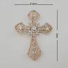 Tangtang Resplendent Cross Silvery And Golden Rhinestone Shiny Brooch Pin for Women/Men Jewelry Hollow Decoration - Image 6
