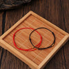 Red or Black Cord Bracelet with Bead Detail and Adjustable Fit - Image 3