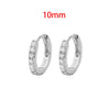 2PCS Stainless Steel Cubic Zirconia Chain Stud Earrings For Women Non-Piercing Ear Clip Ear Cuff Earring Cartilage Jewelry - Image 15