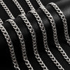45/50/60/70/80/90cm Long Stainless Steel Cuban Link Chain Necklaces For Women Men Accessories Punk Choker Jewelry Collar - Image 1