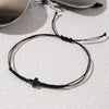 Minimalist Men Stack Cord Bracelets Handcrafted Woven Black Wax Cross Protection Jewelry for Men Valentine Gifts - Image 3