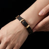 1. Women Multicolor Striped Slim Bangle Thin Cuff Bracelet With Smooth Glossy Surface Elegant Wrist Ornament For Dating Evening - Image 4