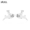 Minimalist Silver Color Deer Horn Earrings Women Christmas Jewelry Cute Elk Antler Ear Studs Unique Tree Branch Earings - Image 7