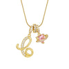 Letter Necklace for Women Pink Zircon Heart-shaped Pendant Suitable for Girls to Wear Personalized Gold-plated Jewelry - Image 16