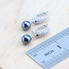 Silver Jewelry Sets Bridal Black Pearls White CZ Ring Bracelets Earrings Pendants Necklace Set Women Wedding Jewelry - Image 6