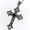 Y2K Punk Crystal Big Cross Pendant Necklaces for Women Men Gothic Irregular Cross Clavicle Chain Necklaces Aesthetic Jewelry - Image 3