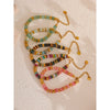 Colorful Stone Beads Chain Handmade Bracelet Bangle Bohemia Stainless Steel Y2K Jewelry Gift - Image 2