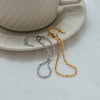 Minimalist Gold Color Plated Stainless Steel Elliptical Bead Chain Chain Bracelet Stackable Bracelet Women's Acc - Image 4