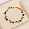 16 Colors Sparkling Leaf Cubic Zirconia Branch Gold Silver Color CZ Crystal Bracelet Women Wedding Jewelry Gift - Image 18