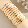 316L Stainless Steel Zircon December Birthstone Adjustable Bracelet Wrist Jewelry Women's Charm Bracelet - Image 3