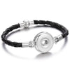 18mm Snap Button Jewelry Bracelets Braided Black Leather Snap Bracelet Fit Snaps Jewelry Magnet Buckle Tan Leather Bracelets - Image 18
