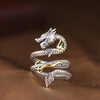 Buyee Silver Unique Big Ring Elegant Chinese Dragon Open Ring Finger for Men Rock Punk Jewelry Circle Gift - Image 5