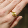 Wave Rings for Women Minimalist Dainty Rays Texture Circle Ring Stainless Steel Signet Chunky Dome Ring Jewelry - Image 6