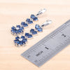 Women Silver Bridal Jewelry Sets Blue Cubic Zirconia Wedding Earrings Rings Bracelets Pendant Necklace Set - Image 6