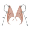 1pair Cute Latex Elf Ears with Earring Non-pierced False Ears Cross Women Earrings Ear Cuff Jewelry Role Play - Image 9