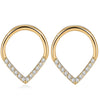 Hinged Heart Nose Hoop in 8 mm or 10 mm Sizes with Gold-Tone or Silver-Tone Choices - Image 12