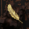 i-Remiel Men's Gold Color Feather Brooch Pin Simple Accessory for Coats Suits Shirts Quality Clothing And Accessories - Image 9