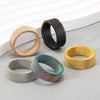 Titanium Steel 8MM Grid Mesh Ring Woman For Men Simple Multi-color Jewelry Party Gifts - Image 1