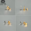 1PC Titanium Zircon Flat Back Earring Flower Ear Studs Lobe Helix Tragus Cartilage Piercing Jewelry 16G - Image 3