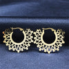 India Gypsy Tribal Ethnic Mandala Stainless Steel Earrings Women Gold Color Lotus Flower Hoop Earring Indian Jewelry - Image 13