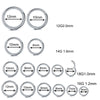 1Pc 316L Stainless Steel Hinged Segment Nose Ring Ear Cartilage Tragus Helix Lip Piercing Nose Hoop Body Piercing Jewelry - Image 2