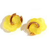 Resin Flower Accessories Hoop Earrings Y2K Women's Earrings Gold Plated Colorful 316L Stainless Steel - Image 13