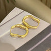 Metal Style Hoop Earrings for Women Heavy Basic Styles Geometric Ear Buckle Vintage Geometry Jewelry Party Gifts - Image 9
