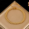 316L Stainless Steel Metal Gold Color Wheat Chain Necklace Bracelets Set For Women Jewelry Lady Gift - Image 12