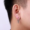 1 Pair Crosses Star Geometric Vintage Stainless Steel Round Small Hoop Earrings for Man Woman Teens Gift Jewelry Y2k Accessories - Image 2