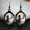 Gothic Style Black Fairy Angel Dandelion Glass Earrings For Women Punk Halloween Jewelry Gifts - Image 8