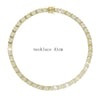 Geometric Moon Shaped Bling Cz Charm Link Chain High Polished Shiny Gold Color Metal Bracelet Necklace Women Jewelry - Image 8