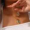 Zirconia Tarot Card Necklace Classic Tarot Queen Lover Magician Moon Wealth Amulet Stainless Steel Jewelry - Image 4